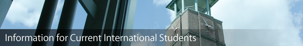 Information for Current International Students